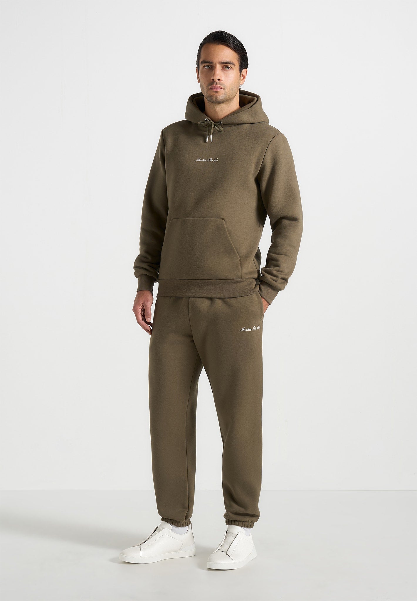 Alistair - Signature Regular Fit Cuffed Joggers - Olive 