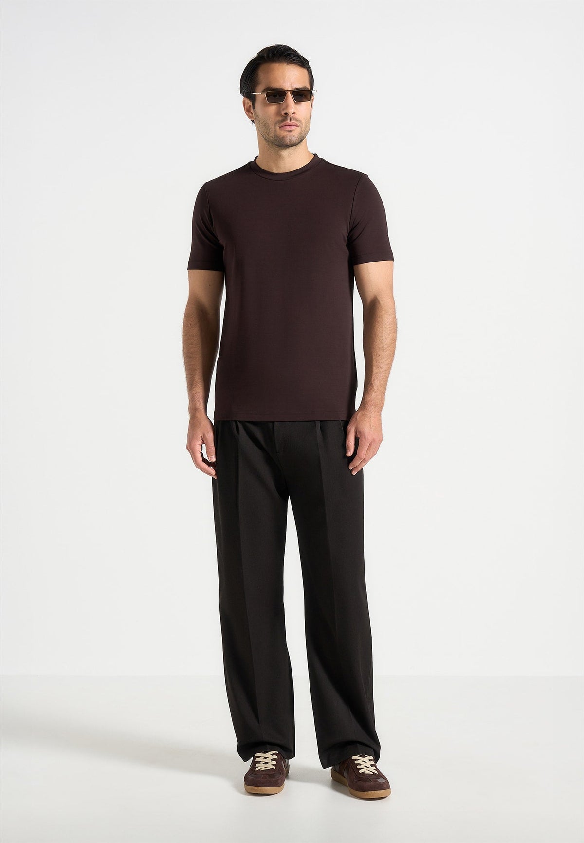 TS003 - Fitted Luxe T-Shirt - Brown