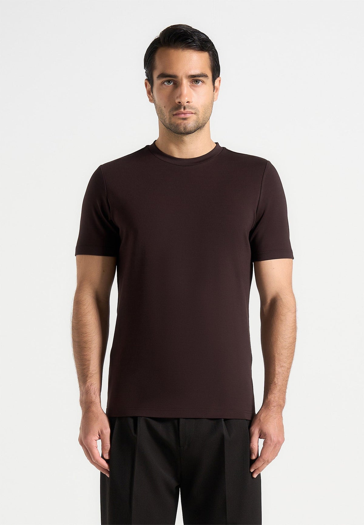 TS003 - Fitted Luxe T-Shirt - Brown