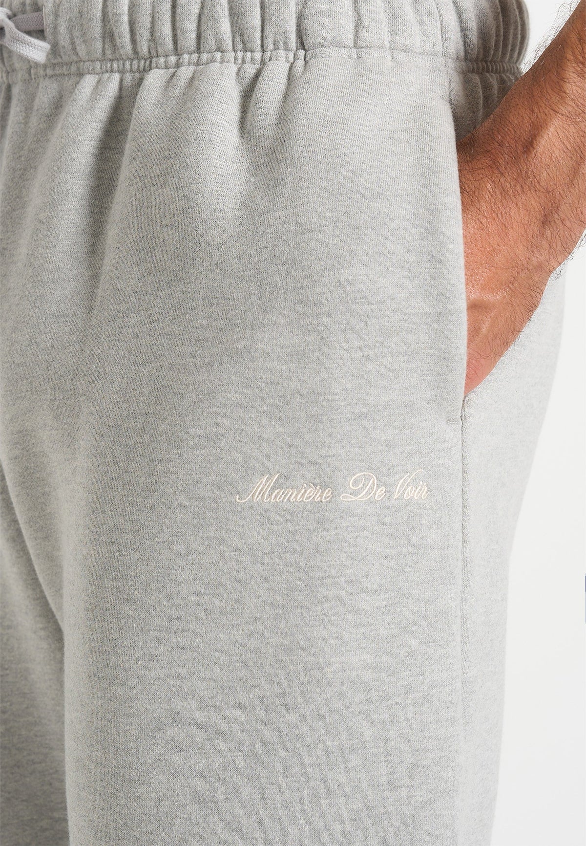 JS005 - Signature Regular Fit Cuffed Joggers - Marl Grey