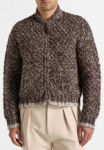 darel-speckled-knit-bomber-jacket-brown