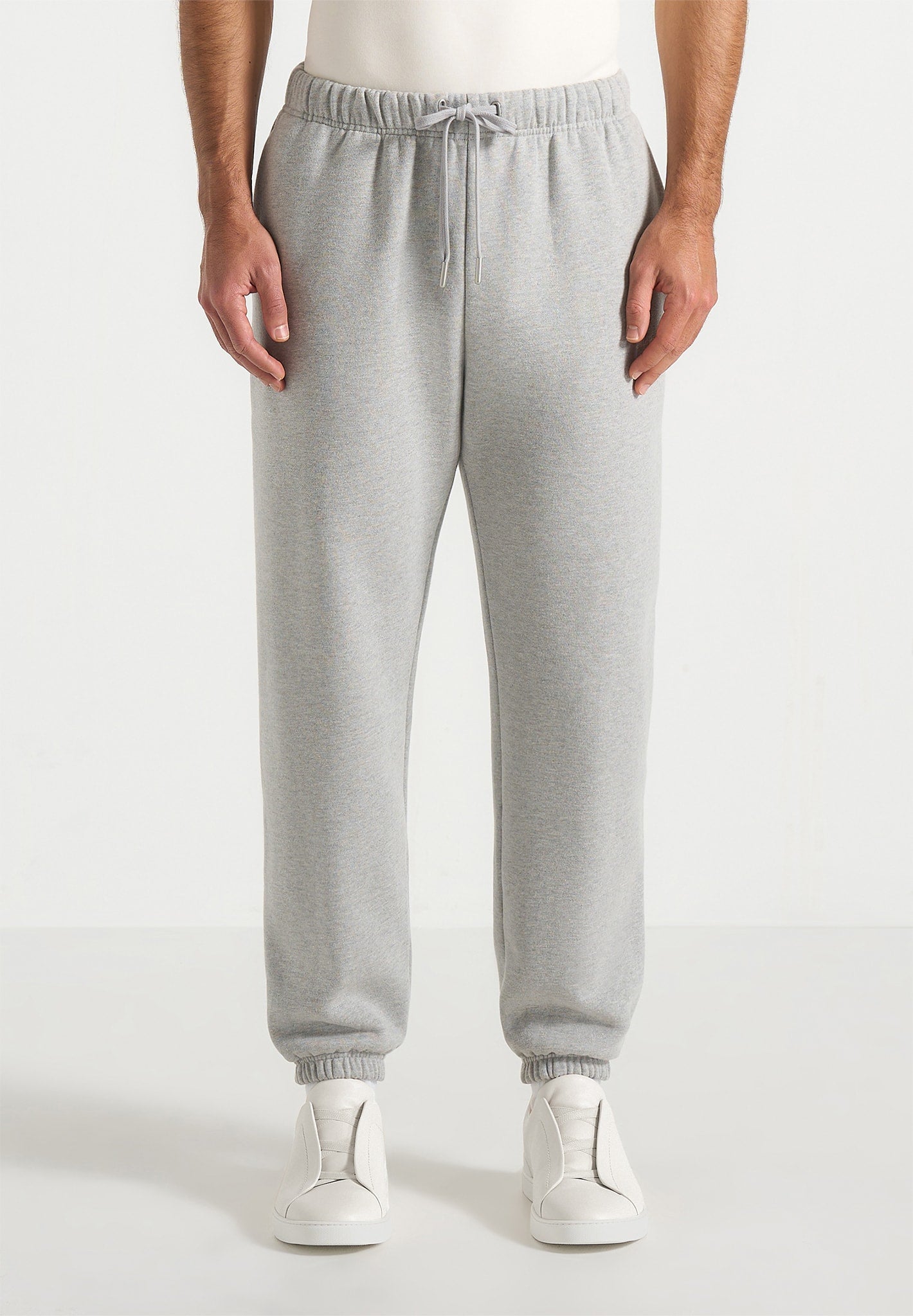 Alistair - Signature Regular Fit Cuffed Joggers - Marl Grey