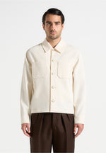 benoit-twill-pocket-cropped-shirt-cream
