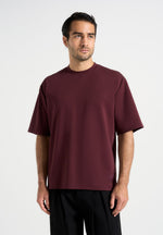 Paul - Relaxed Fit T-Shirt - Wine Red