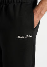 Alistair - Signature Regular Fit Cuffed Joggers - Black