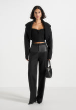 bandeau-with-shawl-cardigan-black