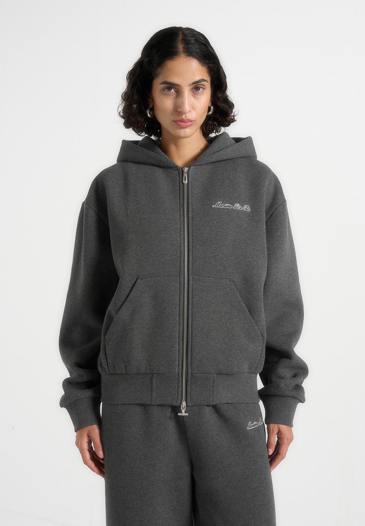 js002-unisex-signature-relaxed-fit-zip-hoodie-charcoal-grey