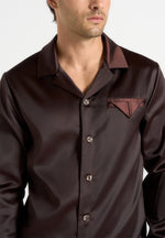 Constant - Satin Shirt - Brown