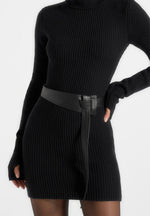 kalia-roll-neck-knitted-mini-dress-with-belt-black