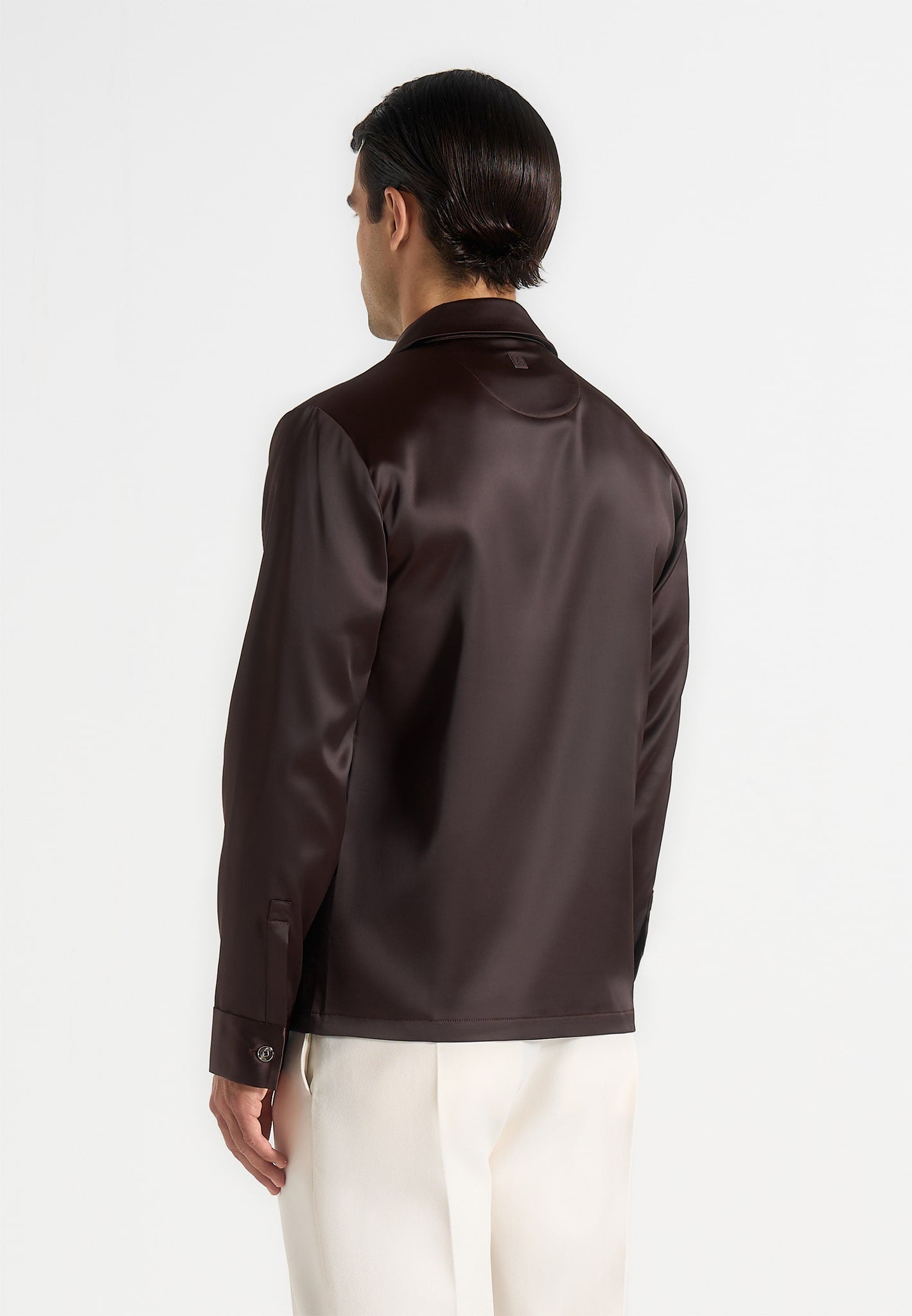 Constant - Satin Shirt - Brown