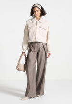 plush-jacket-with-knitted-sleeves-cream