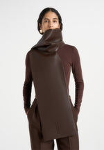 melia-reversible-leather-suede-scarf-brown