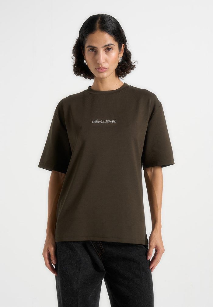 Ari - Unisex Signature Relaxed Fit Cotton T-Shirt - Olive