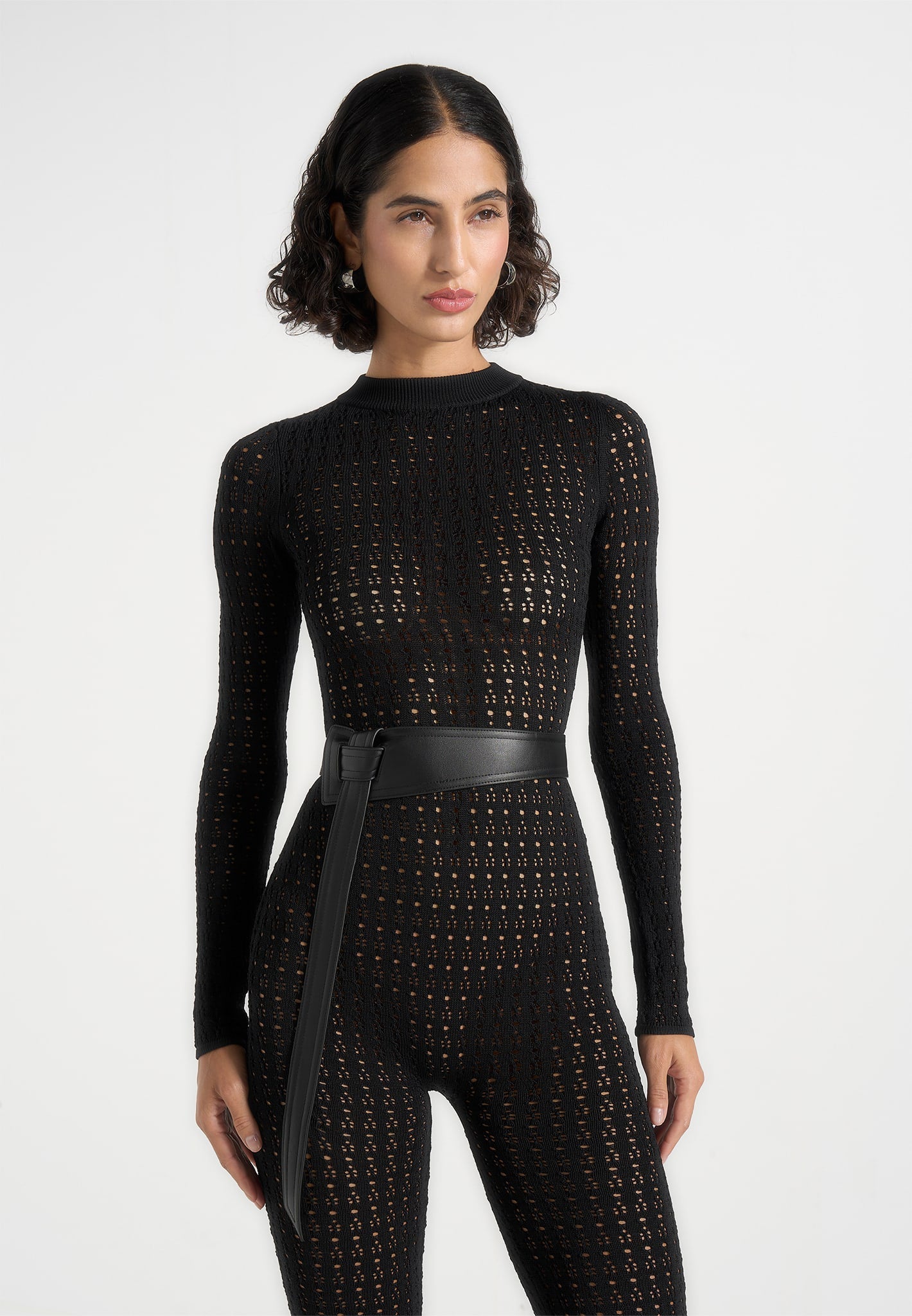 tiana-pointelle-knit-long-sleeve-jumpsuit-with-belt-black 