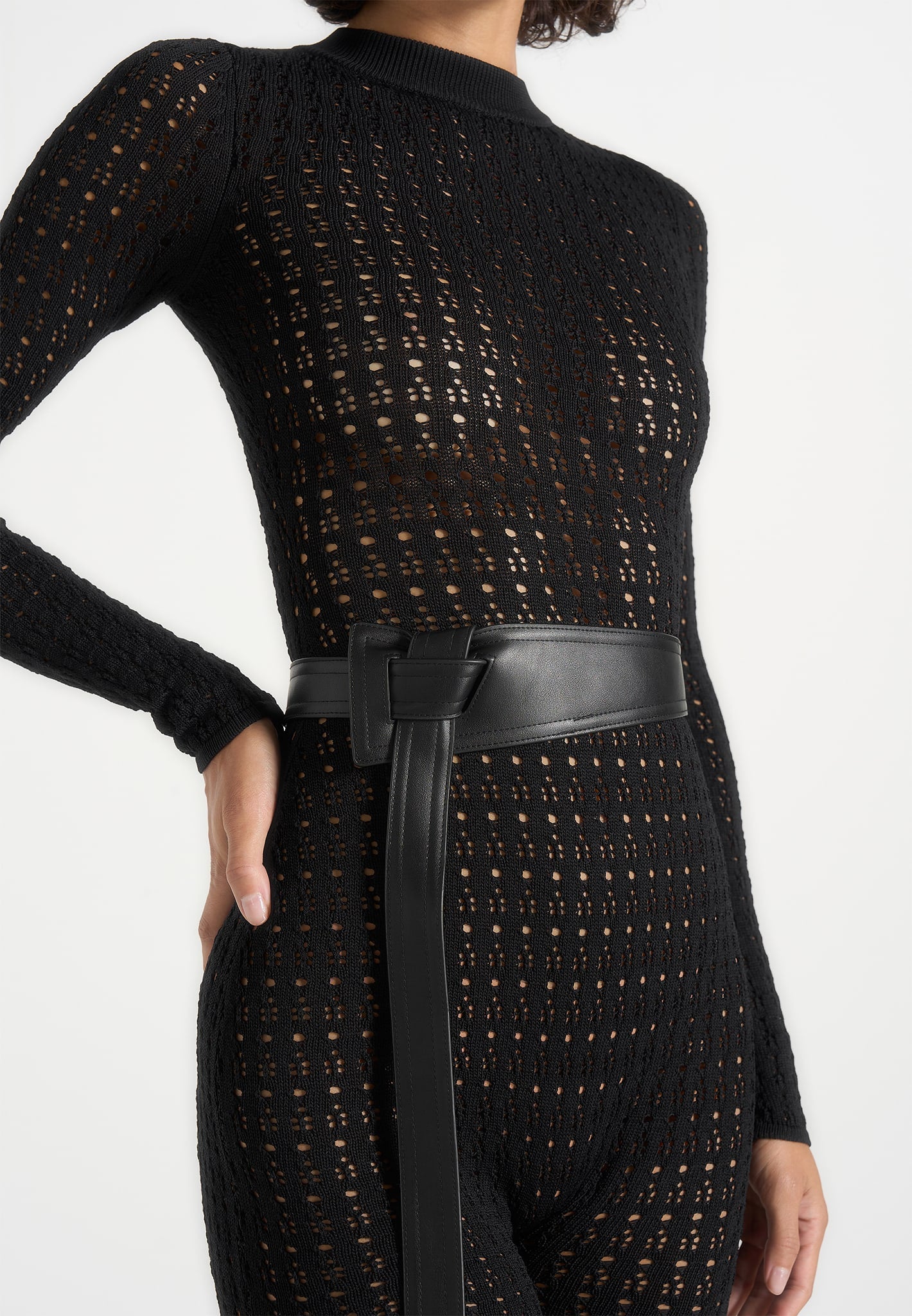 tiana-pointelle-knit-long-sleeve-jumpsuit-with-belt-black