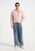 charlie-unisex-knitted-cardigan-pale-pink