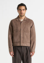 michel-suede-jacket-with-revere-collar-taupe