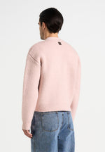 charlie-unisex-knitted-cardigan-pale-pink