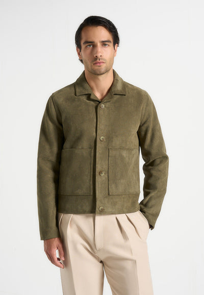michel-suede-jacket-with-revere-collar-olive