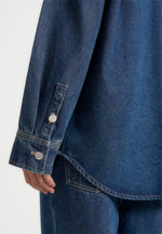 Joy - Denim Oversized Shirt - Indigo