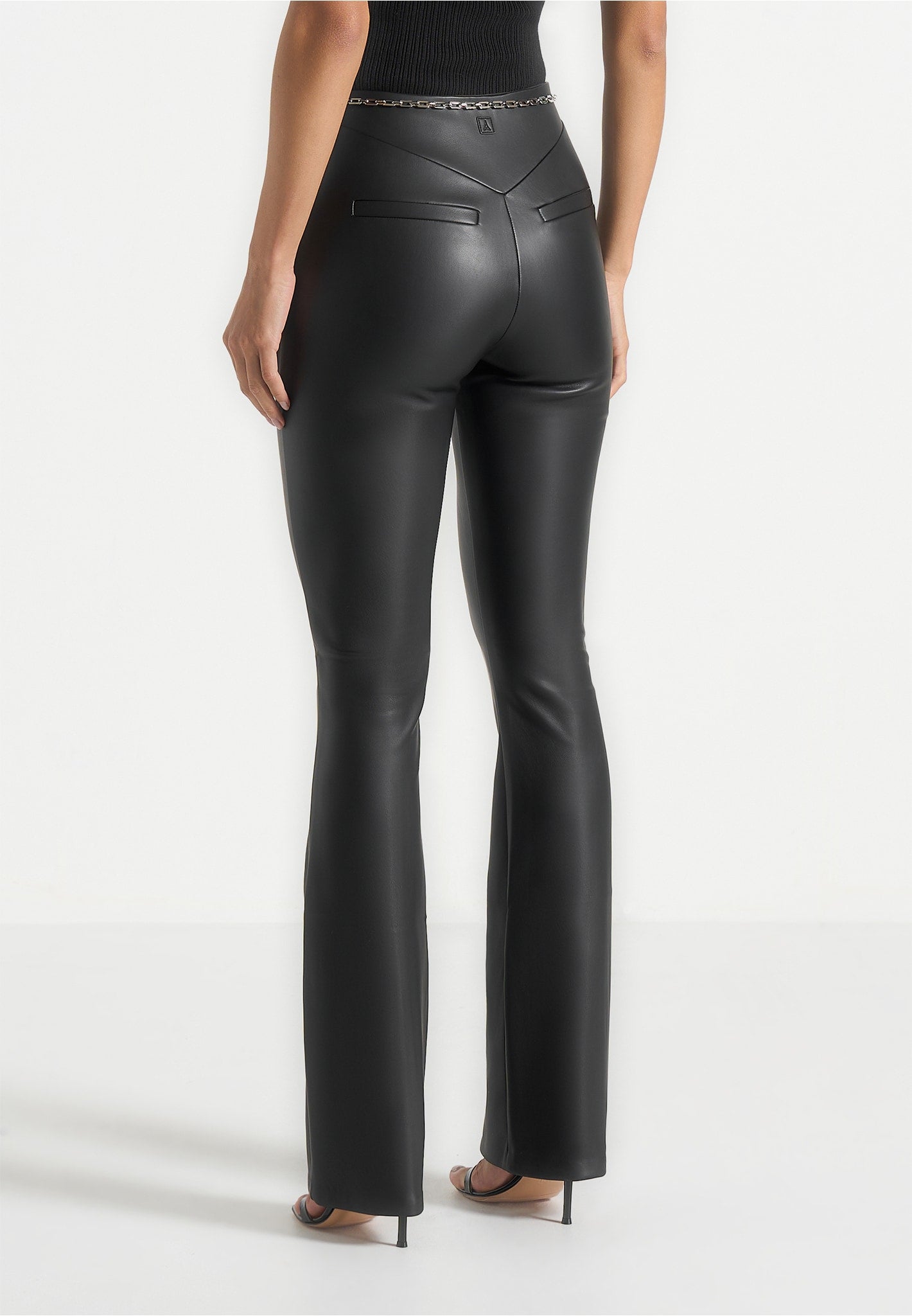 ninon-leather-fit-and-flare-trousers-with-chain-black