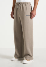 Taylor - Unisex Signature Wide Leg Joggers - Taupe