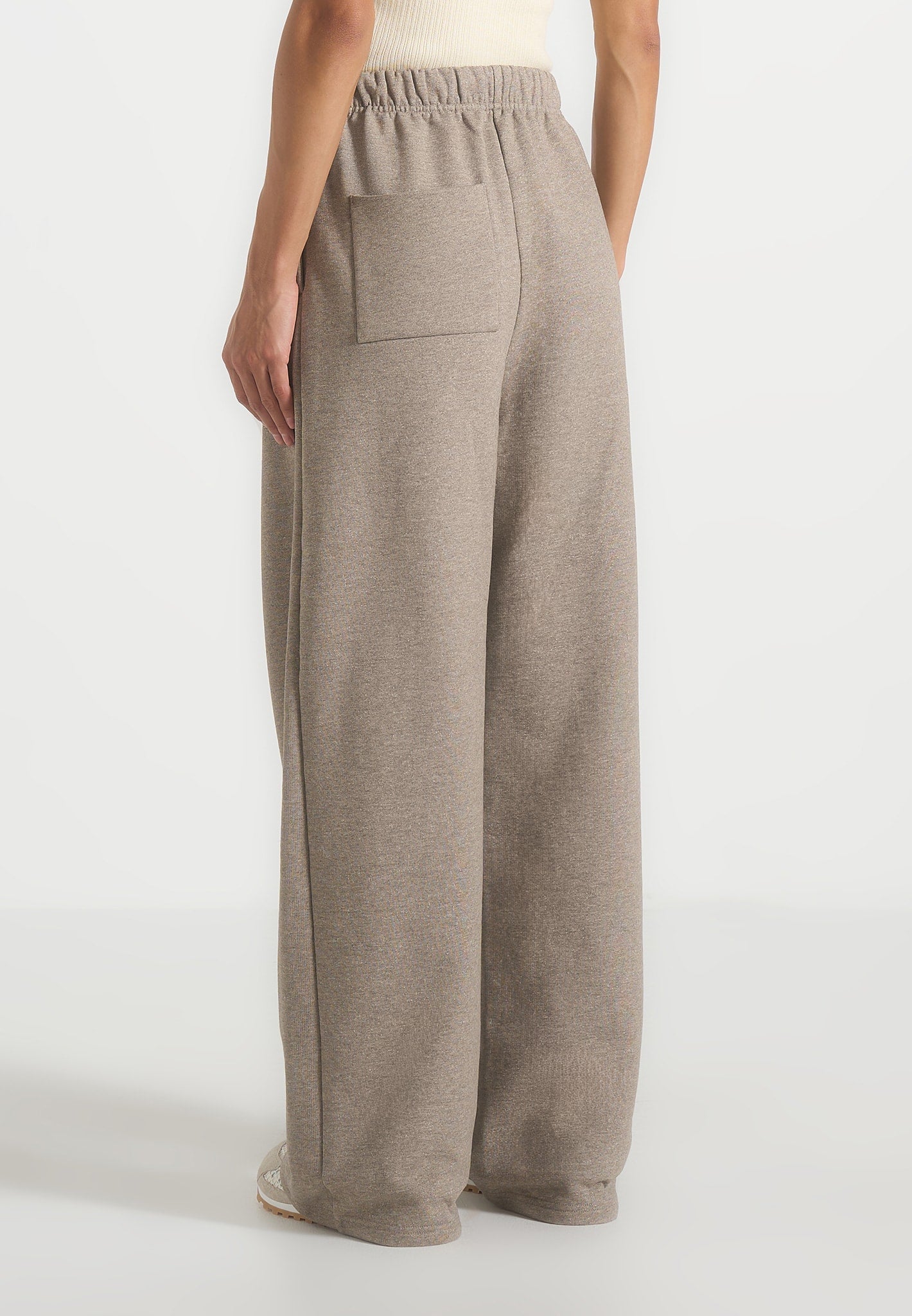 Taylor - Unisex Signature Wide Leg Joggers - Taupe