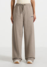 Taylor - Unisex Signature Wide Leg Joggers - Taupe