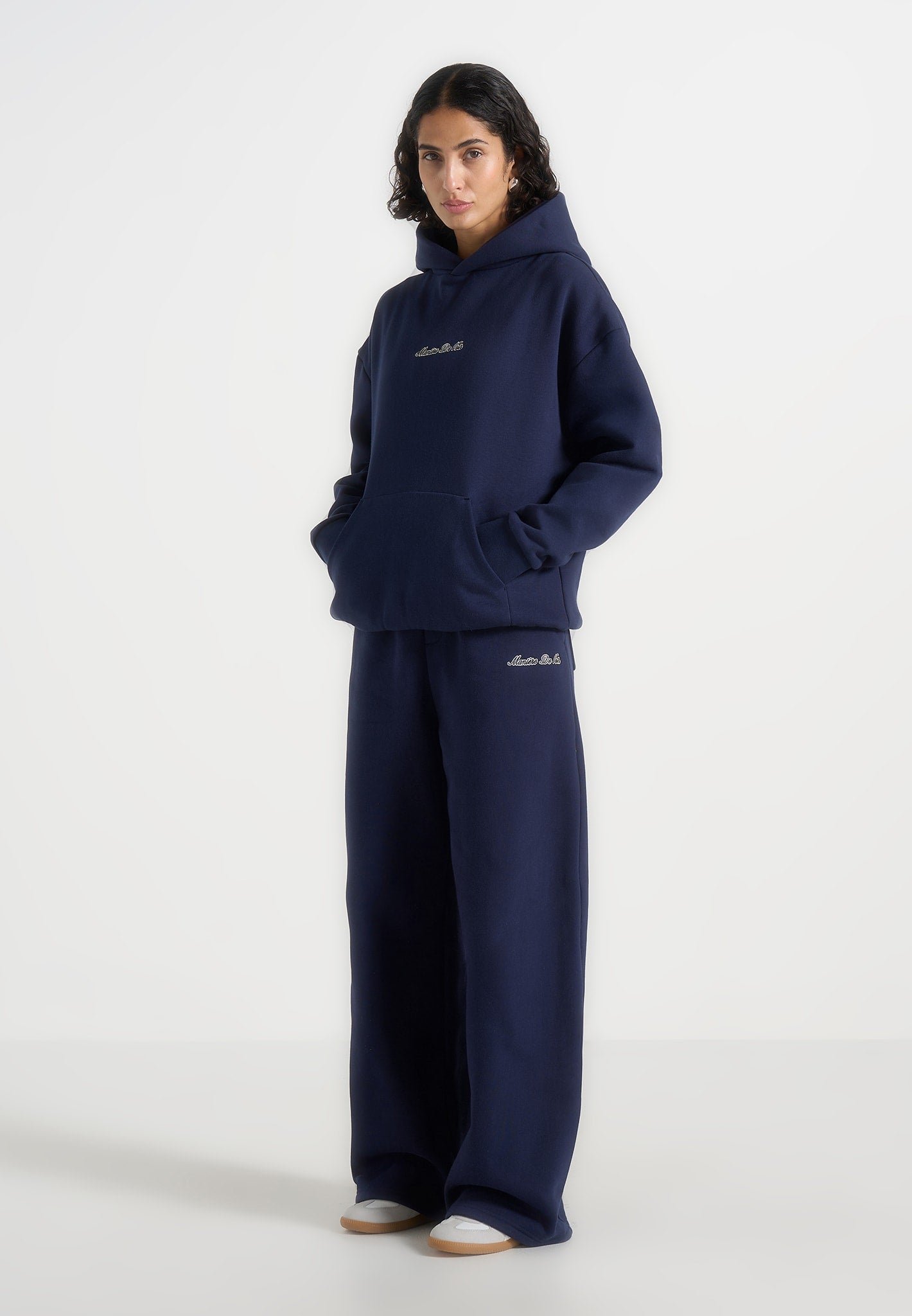 Taylor - Unisex Signature Wide Leg Joggers - Navy