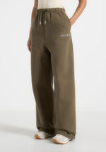 js003-unisex-signature-wide-leg-joggers-olive