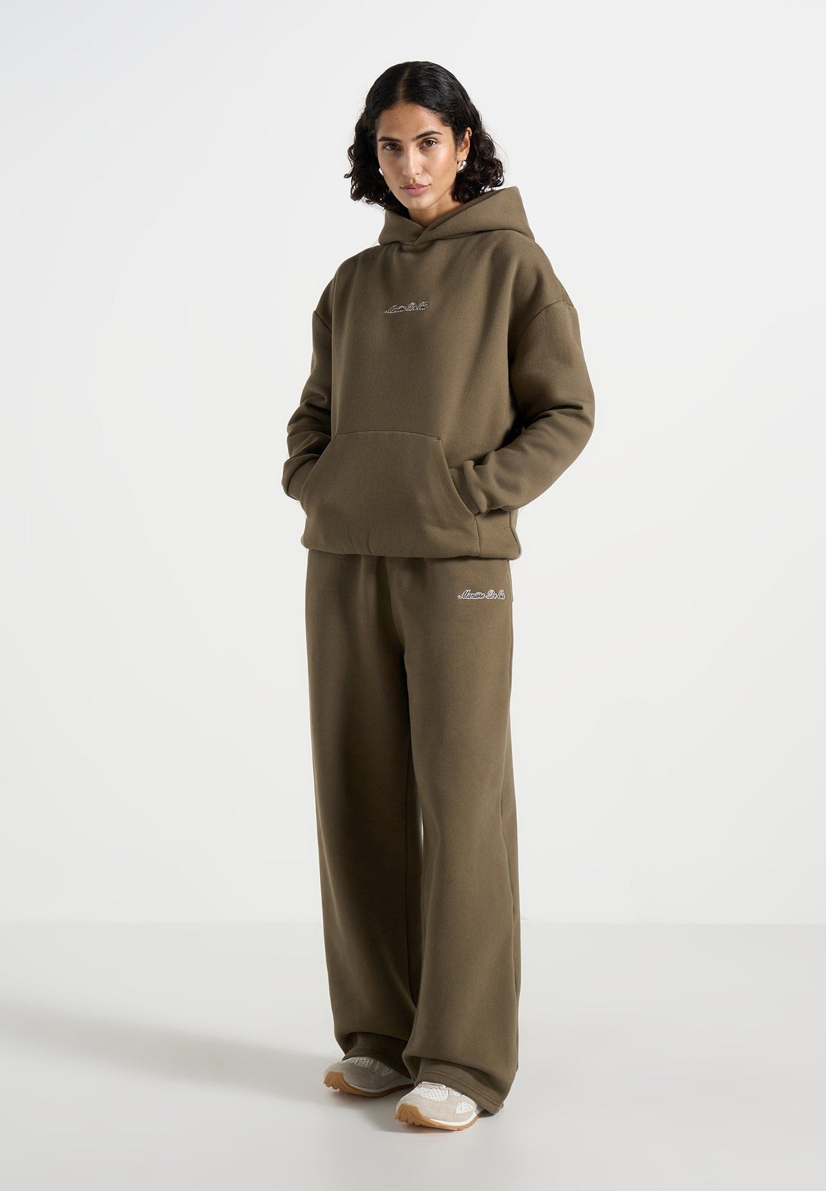 JS003 - Unisex Signature Wide Leg Sweatpants - Olive