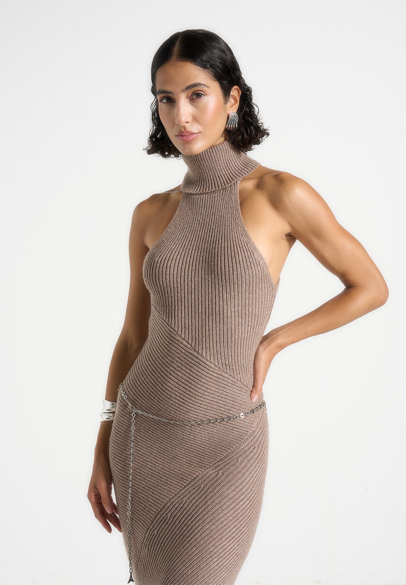 belina-halter-neck-knitted-maxi-dress-with-chain-taupe 