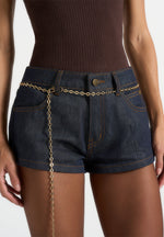 elina-denim-mini-shorts-with-chain-indigo
