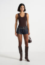elina-denim-mini-shorts-with-chain-indigo