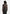 Zina - Leather Wide Shoulder Bomber Jacket - Brown