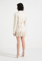 tailored-cinch-blazer-dress-with-pleats-beige