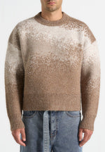 Yani - Ombré Wool Crewneck Sweater - Beige