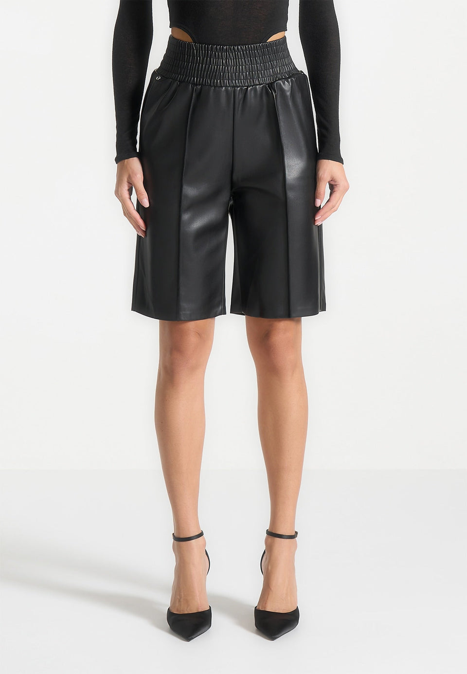 vegan-leather-city-shorts-black