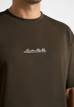 Ari - Unisex Signature Relaxed Fit Cotton T-Shirt - Olive