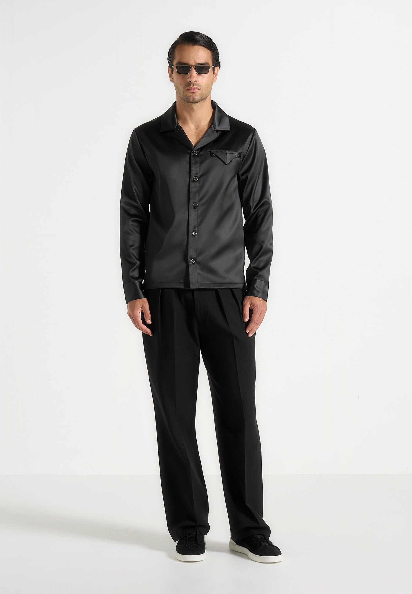Constant - Satin Shirt - Black 