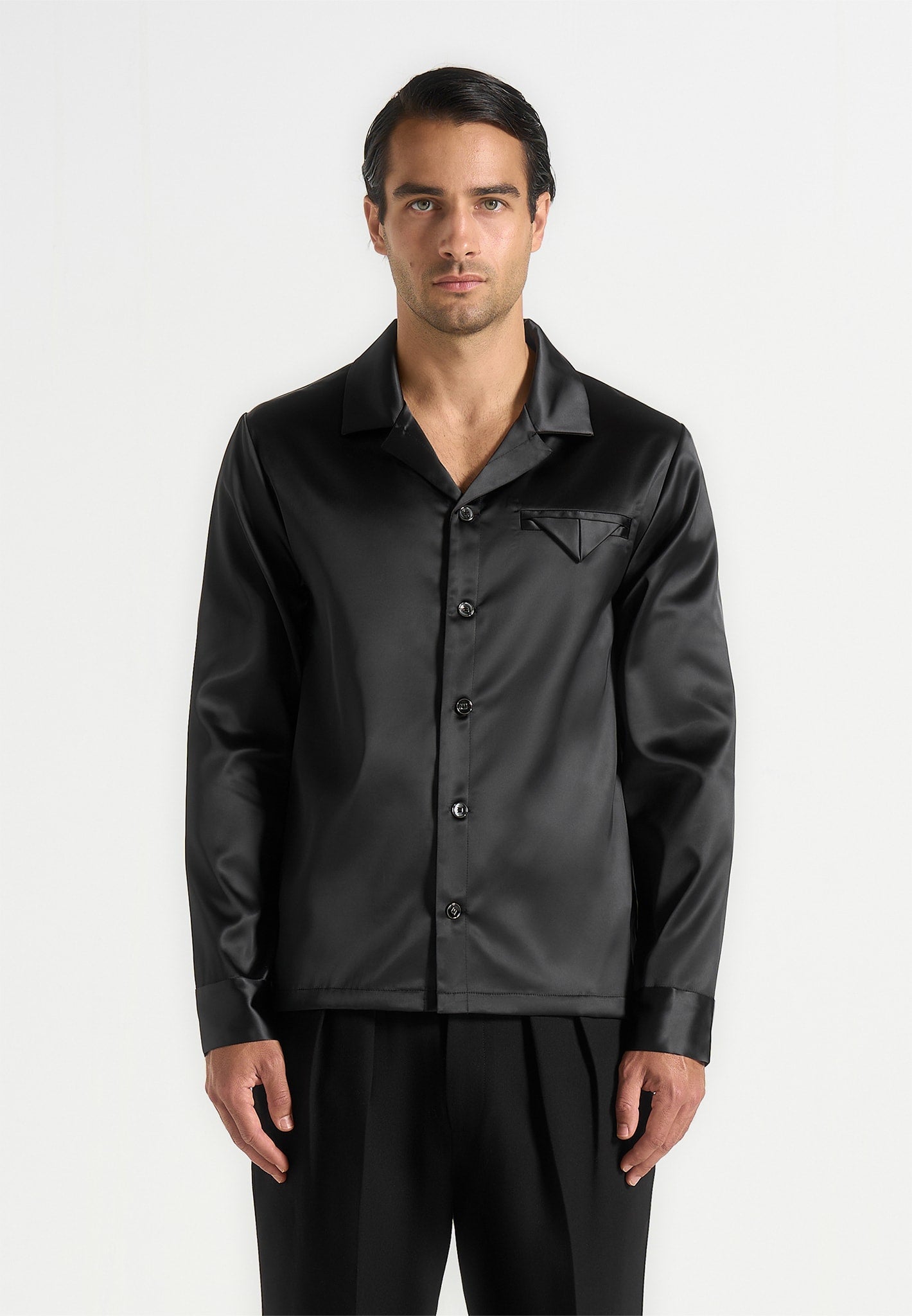 Constant - Satin Shirt - Black