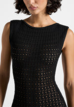 keyla-pointelle-mini-dress-with-belt-black