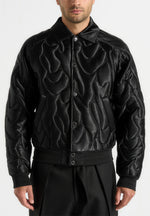 Ugo - Satin Embroidered Jacket - Black