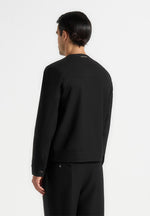 alain-tailored-cardigan-with-contrast-placket-black