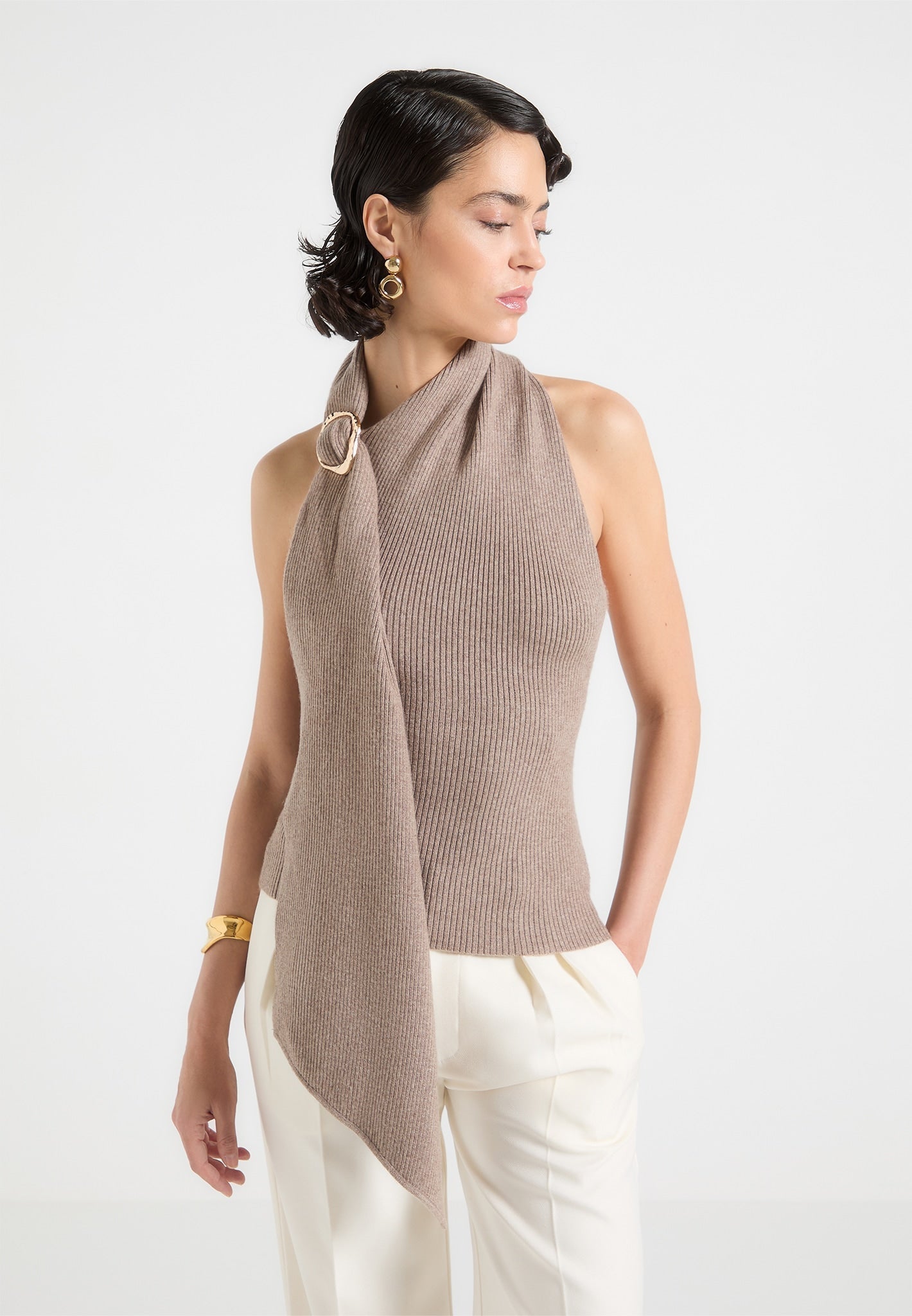 elodie-knitted-draped-halterneck-top-taupe