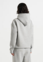 Ollie - Unisex Signature Relaxed Fit Hoodie - Grey Marl