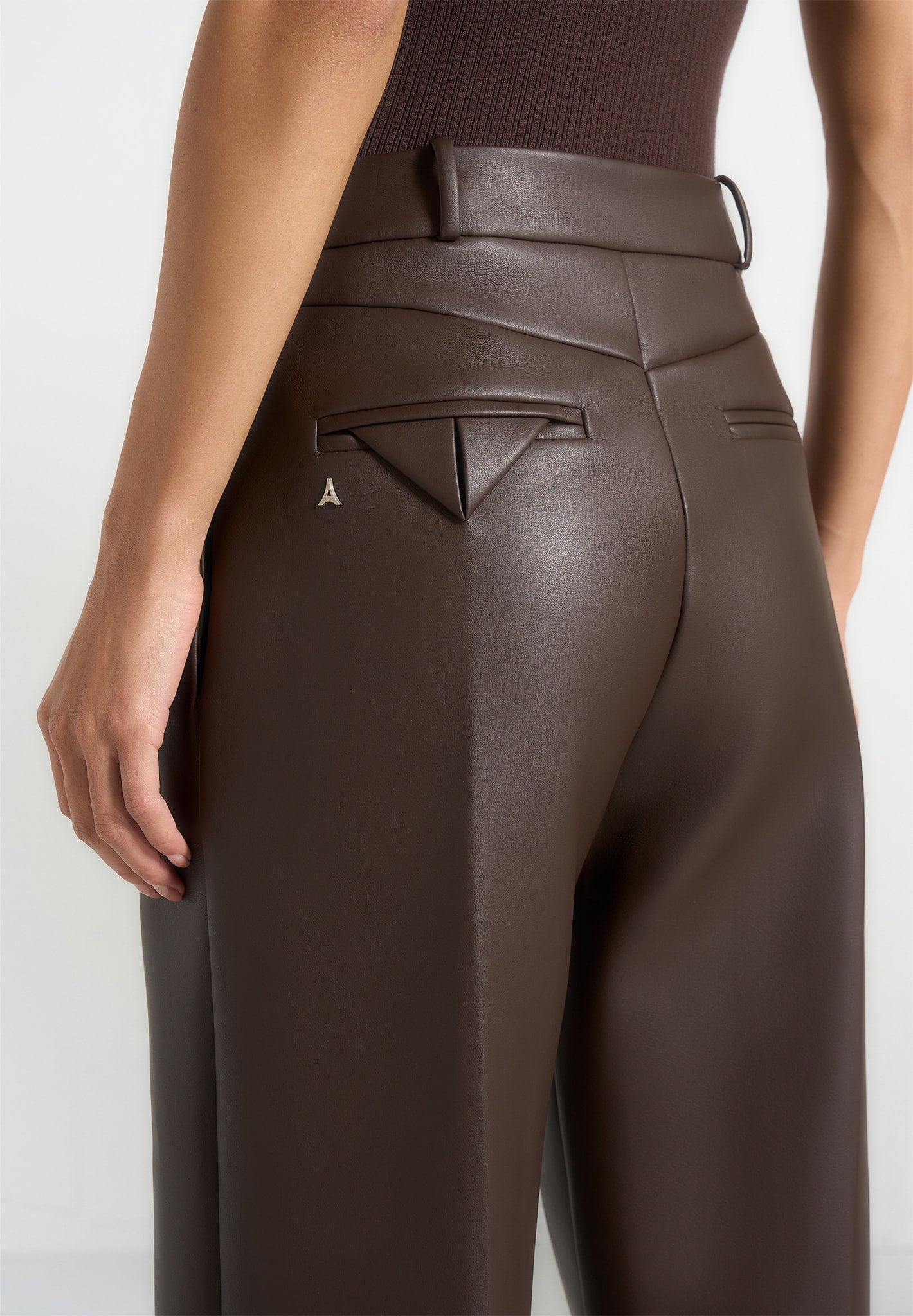 julie-leather-twin-pleat-trousers-brown