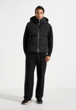 Eric - 2-in-1 Puffer/Gilet Jacket - Black