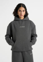 Ollie - Unisex Signature Relaxed Fit Hoodie - Charcoal Grey