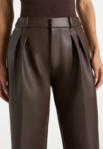 julie-leather-twin-pleat-trousers-brown